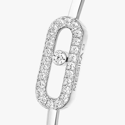 [Loran]MOVE UNO PAVÉ FLEX BANGLE (MEDIUM)
