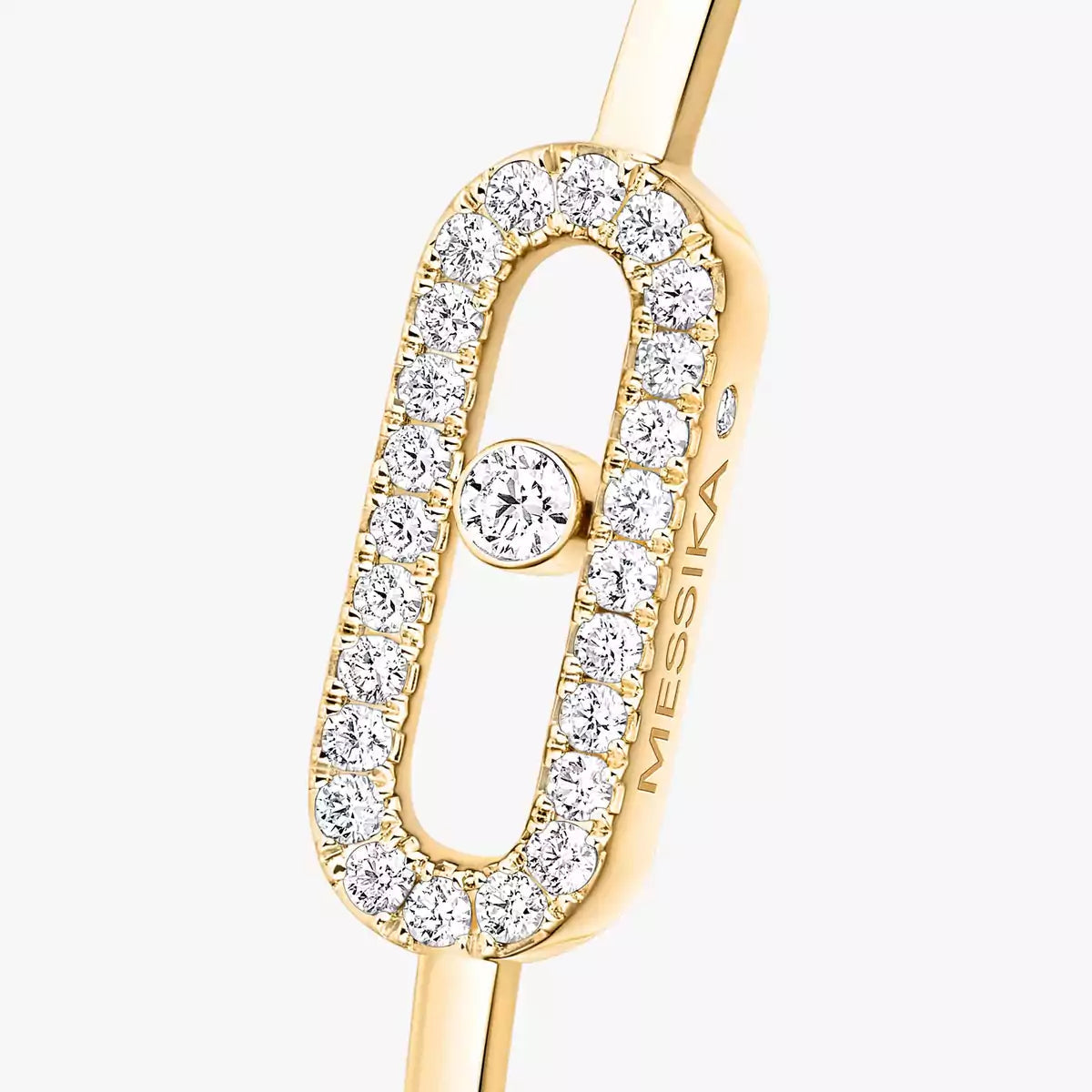 [Loran]MOVE UNO PAVÉ FLEX BANGLE (MEDIUM)