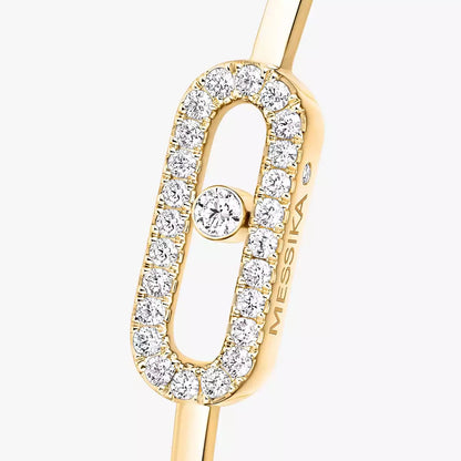 [Loran]MOVE UNO PAVÉ FLEX BANGLE (MEDIUM)