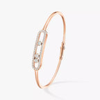 [Loran]MOVE PAVÉ DIAMOND BANGLE BRACELET M