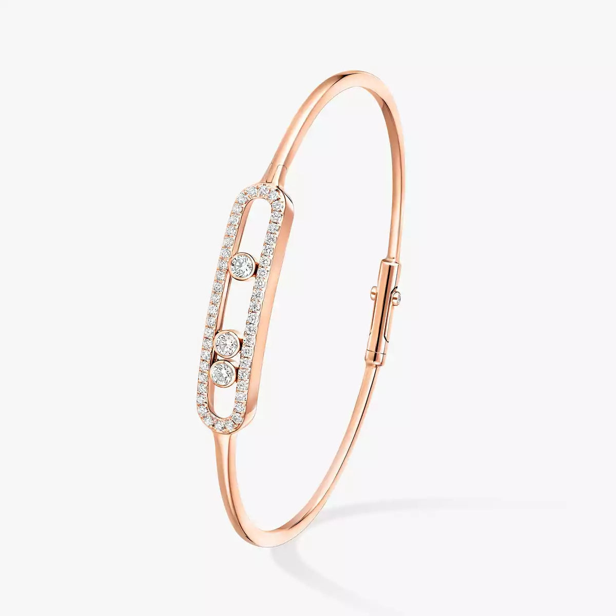 [Loran]MOVE PAVÉ DIAMOND BANGLE BRACELET M