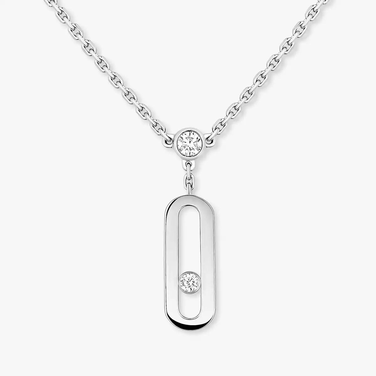 [Loran]MOVE UNO DOUBLE-PENDANT NECKLACE