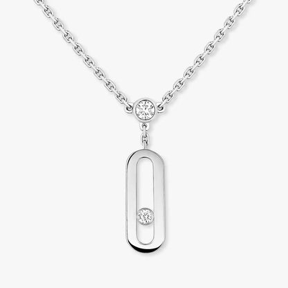 [Loran]MOVE UNO DOUBLE-PENDANT NECKLACE