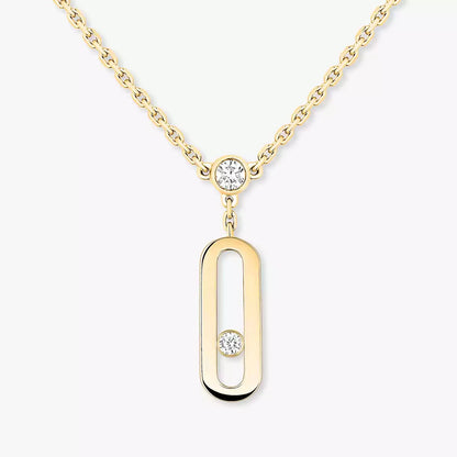 [Loran]MOVE UNO DOUBLE-PENDANT NECKLACE