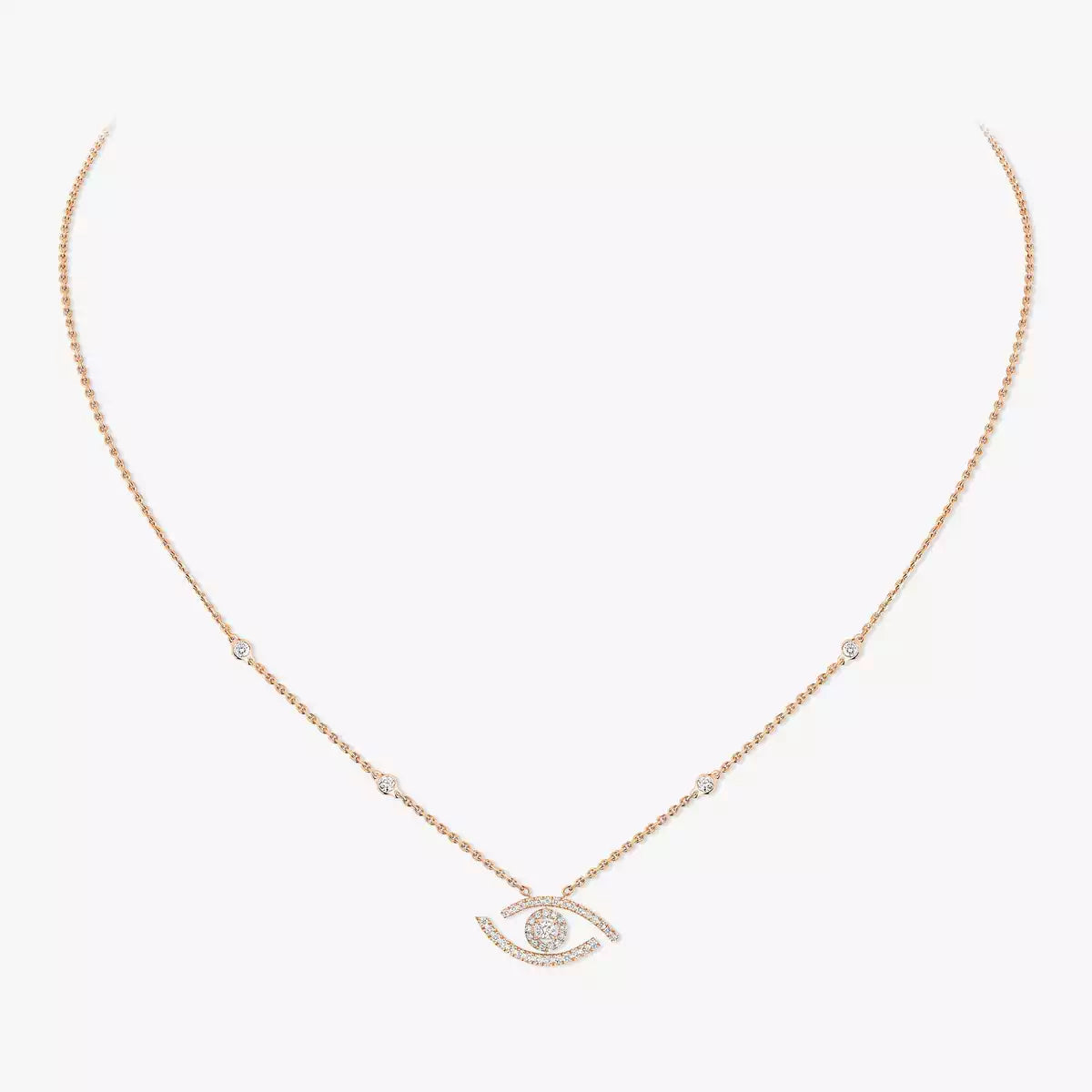 [Loran]PAVÉ DIAMOND LUCKY EYE NECKLACE
