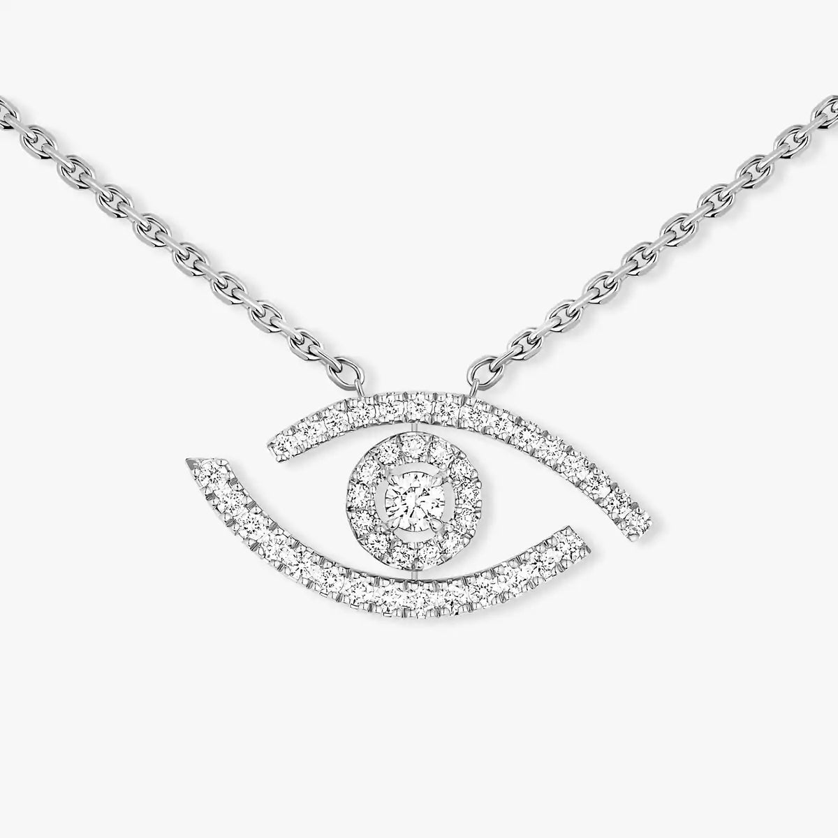 [Loran]PAVÉ DIAMOND LUCKY EYE NECKLACE