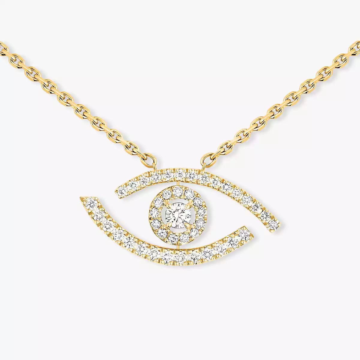 [Loran]PAVÉ DIAMOND LUCKY EYE NECKLACE