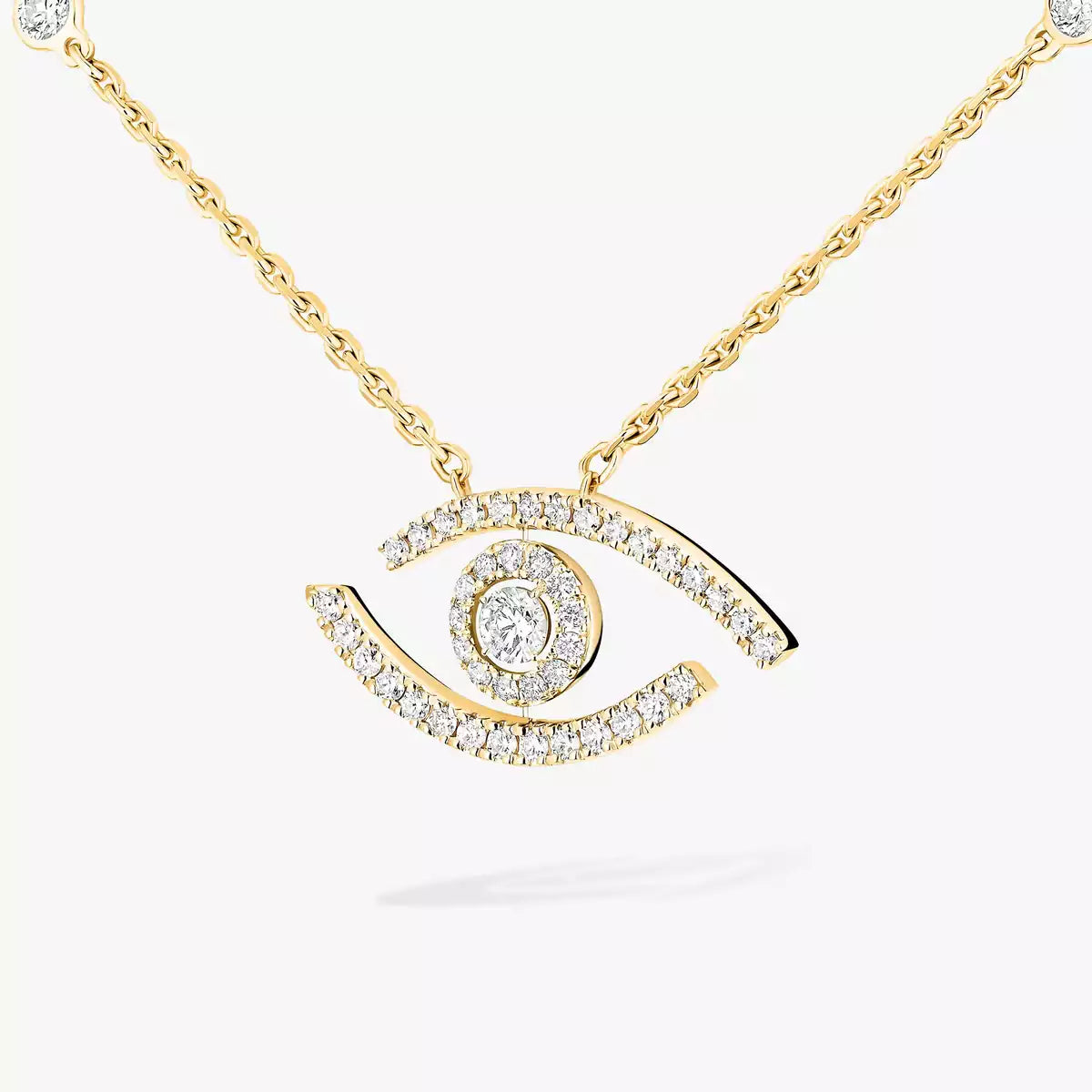 [Loran]PAVÉ DIAMOND LUCKY EYE NECKLACE