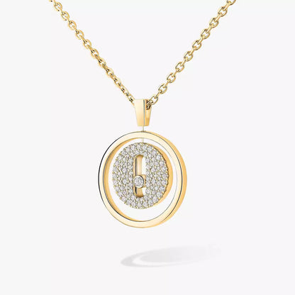 [Loran]LUCKY MOVE FULL PAVÉ DIAMOND NECKLACE