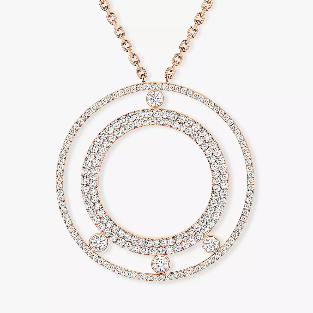 [Loran]MOVE ROMANE LONG PAVÉ DIAMOND NECKLACE