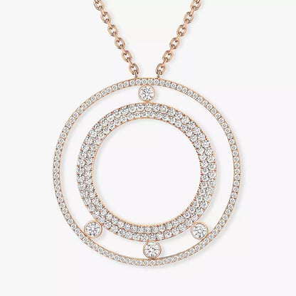 [Loran]MOVE ROMANE LONG PAVÉ DIAMOND NECKLACE