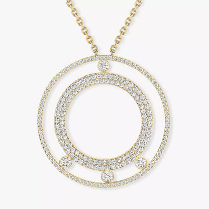 [Loran]MOVE ROMANE LONG PAVÉ DIAMOND NECKLACE