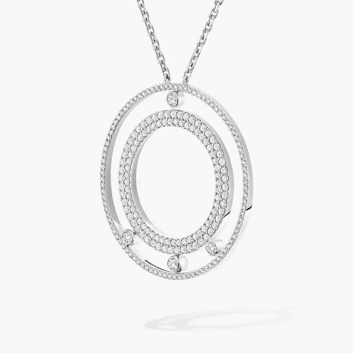 [Loran]MOVE ROMANE LONG PAVÉ DIAMOND NECKLACE