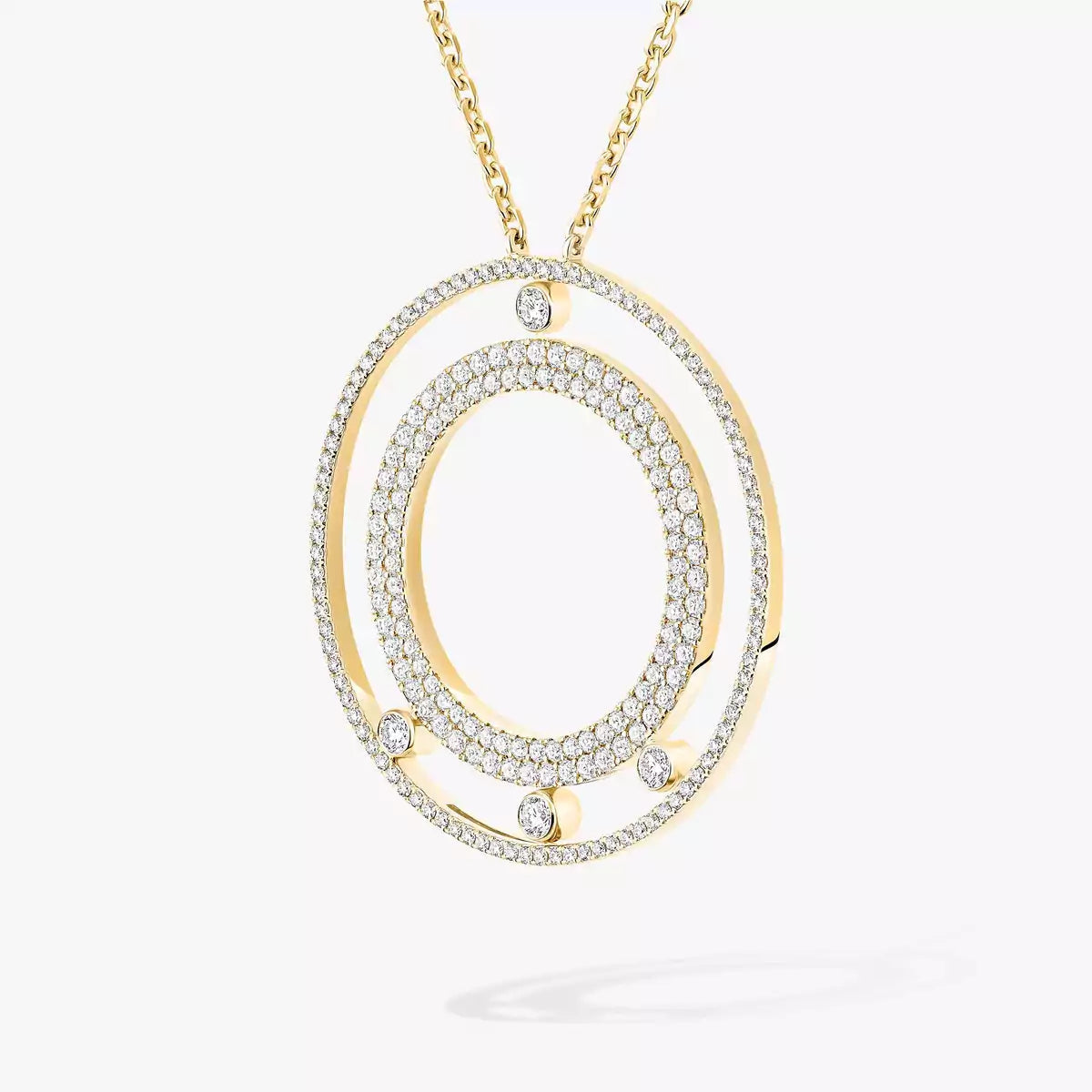 [Loran]MOVE ROMANE LONG PAVÉ DIAMOND NECKLACE