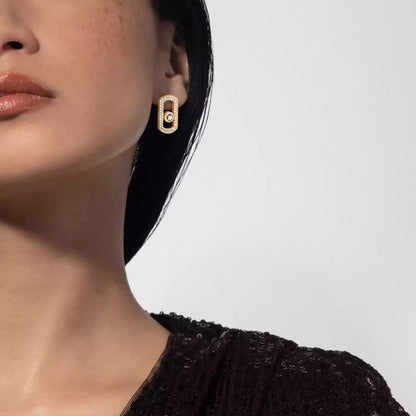[Loran]SO MOVE PAVÉ DIAMOND EARRINGS