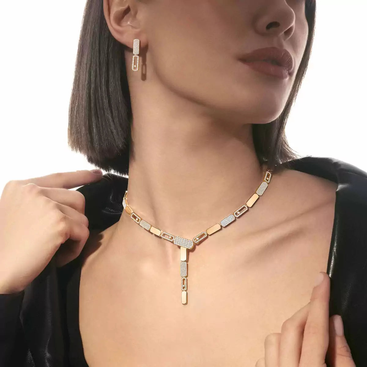 [Loran]IMPERIAL MOVE SM DIAMOND EARRINGS