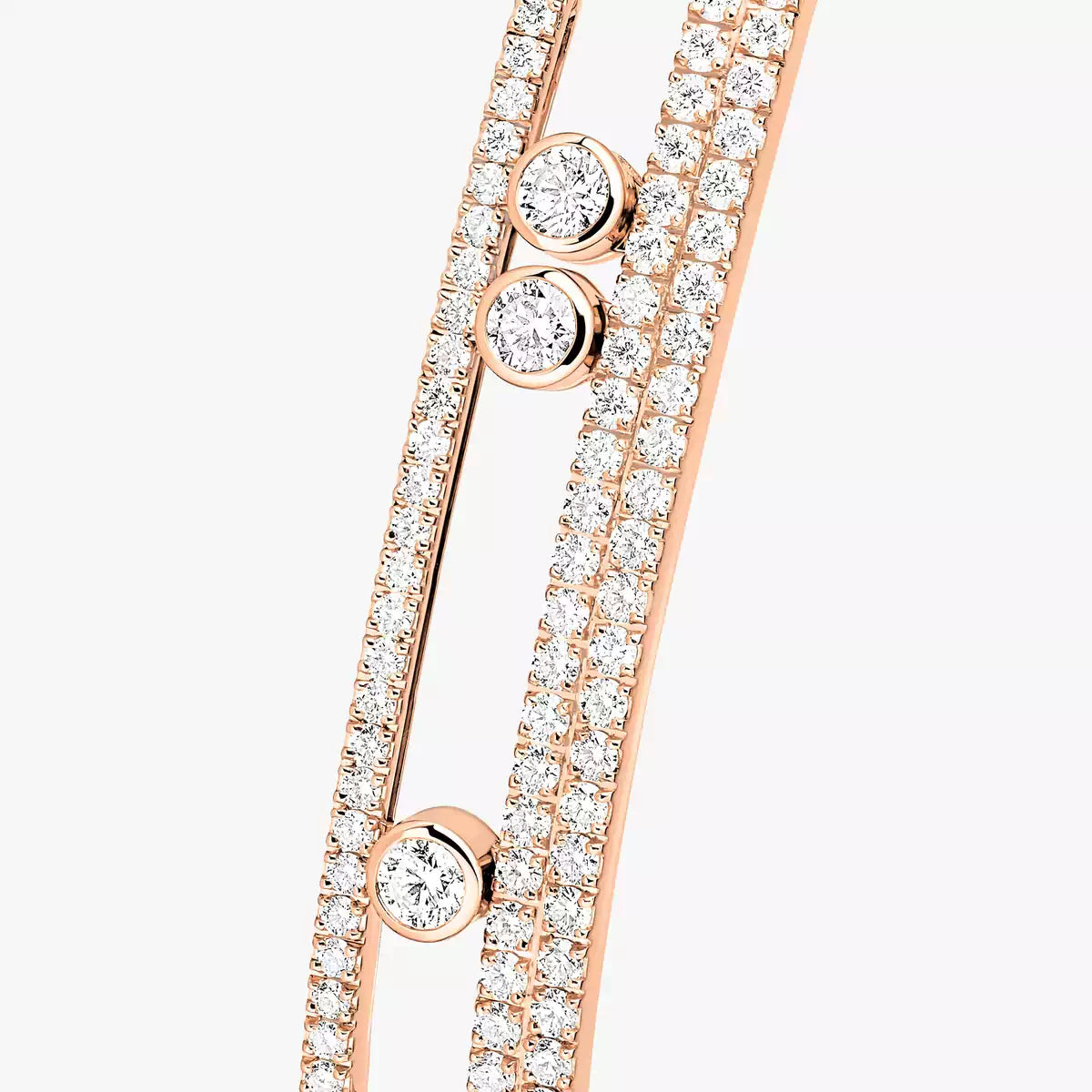 [Loran]MOVE ROMANE PAVÉ DIAMOND BANGLE BRACELET