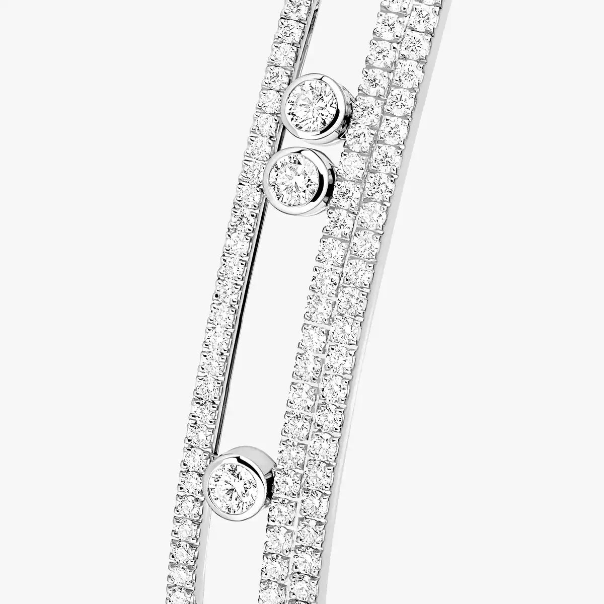 [Loran]MOVE ROMANE PAVÉ DIAMOND BANGLE BRACELET
