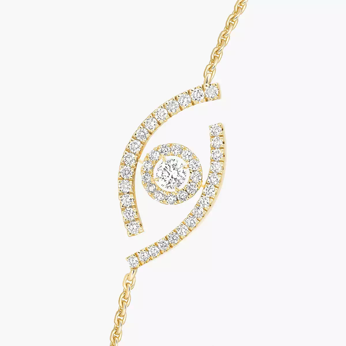 [Loran]LUCKY EYE PAVÉ-SET DIAMOND BRACELET