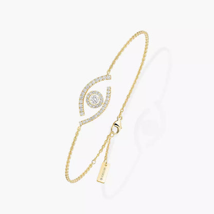 [Loran]LUCKY EYE PAVÉ-SET DIAMOND BRACELET
