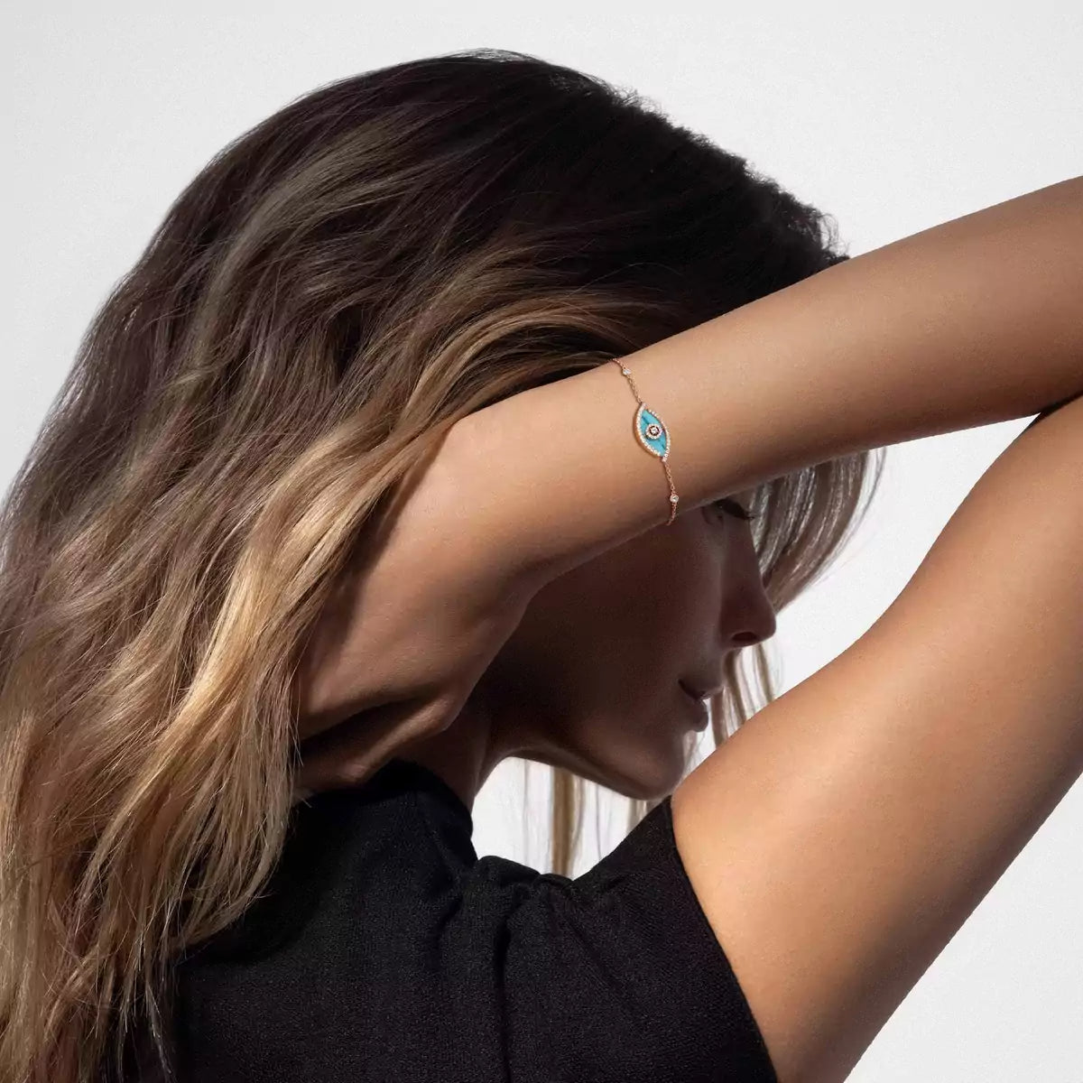 [Loran]LUCKY EYE DIAMOND BRACELET