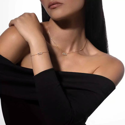 [Loran]MOVE UNO DIAMOND BRACELET