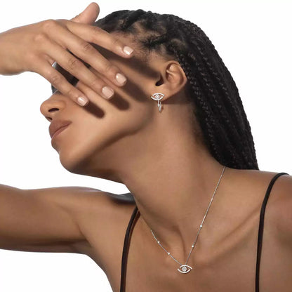 [Loran]PAVÉ DIAMOND LUCKY EYE NECKLACE