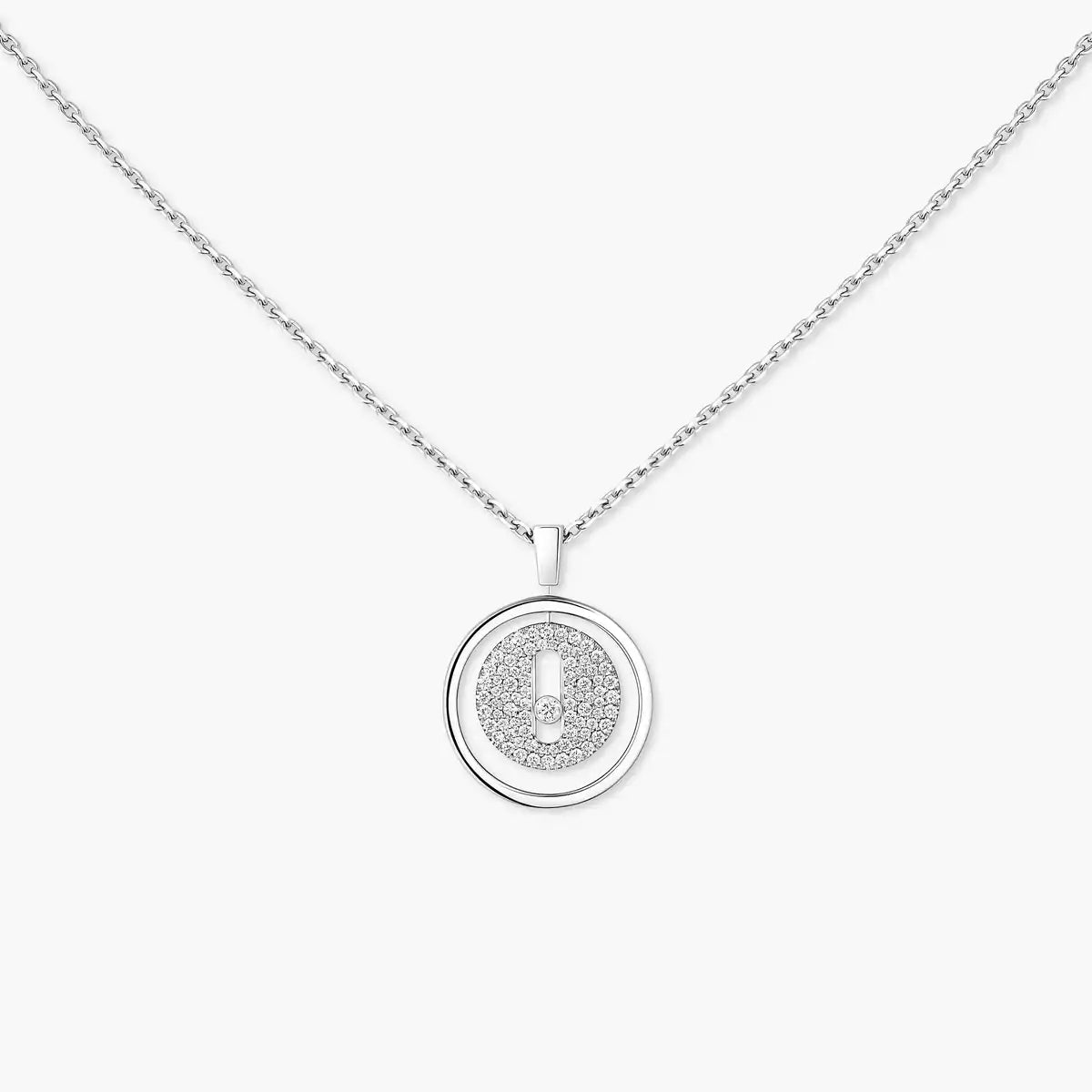 [Loran]LUCKY MOVE FULL PAVÉ DIAMOND NECKLACE