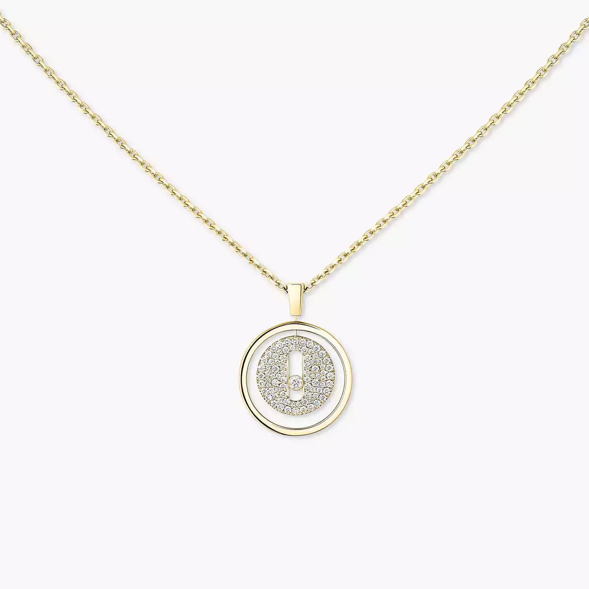 [Loran]LUCKY MOVE FULL PAVÉ DIAMOND NECKLACE