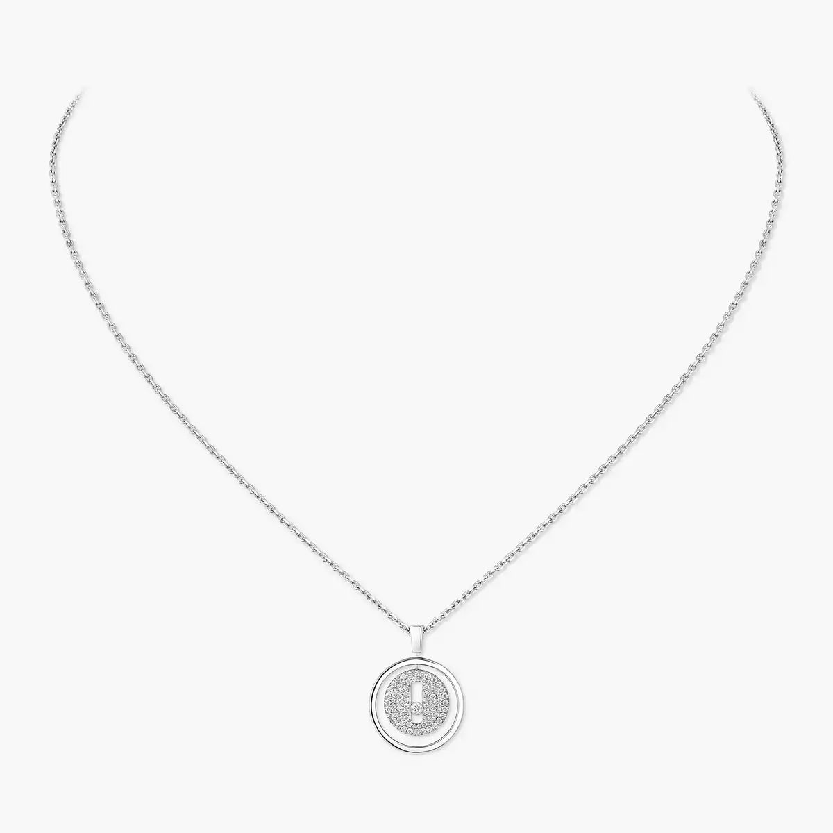 [Loran]LUCKY MOVE FULL PAVÉ DIAMOND NECKLACE