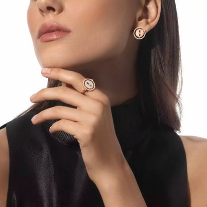 [Loran]LUCKY MOVE DIAMOND EARRINGS