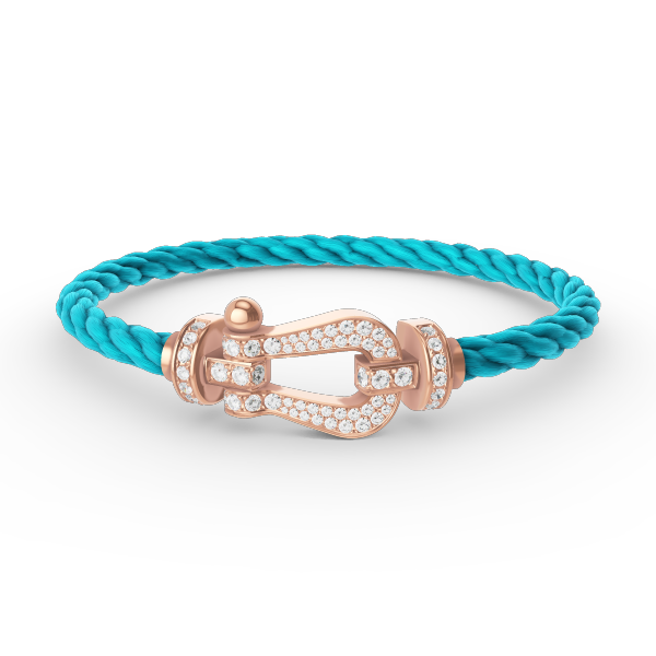 [Loran]FORCE LARGE HORSESHOE FULL DIAMOND BRACELET - ROSE GOLD