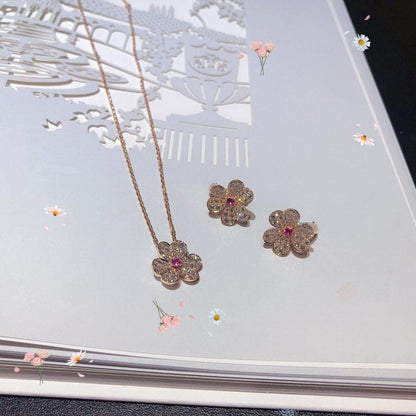 [Loran]PAVÉ DIAMOND BUTTERFLY CHARM NECKLACE