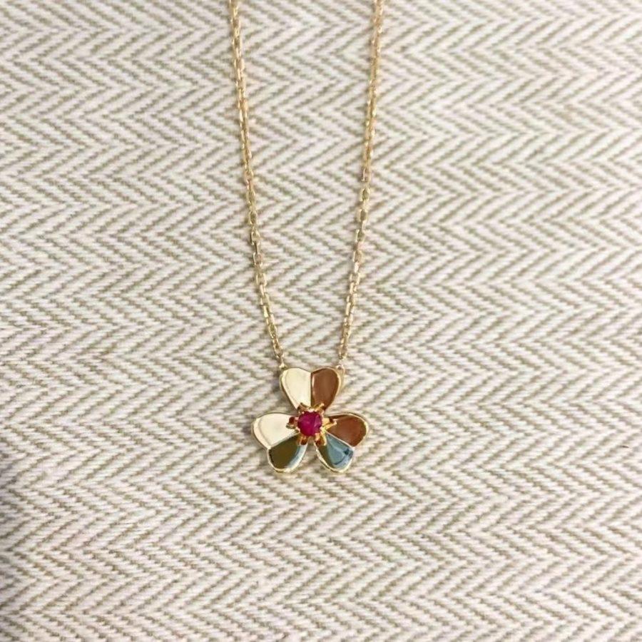 [Loran]FRIVOLE FLORAL CHARM NECKLACE