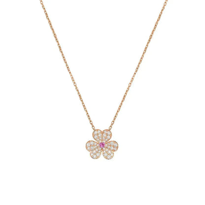 [Loran]PAVÉ DIAMOND BUTTERFLY CHARM NECKLACE