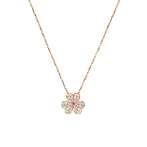 [Loran]PAVÉ DIAMOND BUTTERFLY CHARM NECKLACE