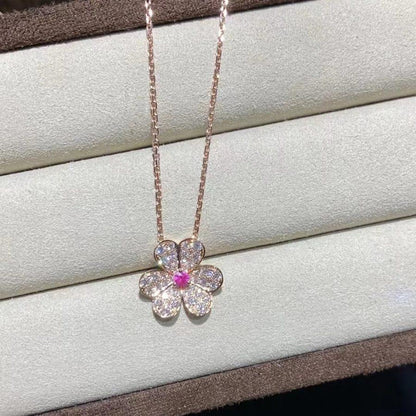 [Loran]PAVÉ DIAMOND BUTTERFLY CHARM NECKLACE