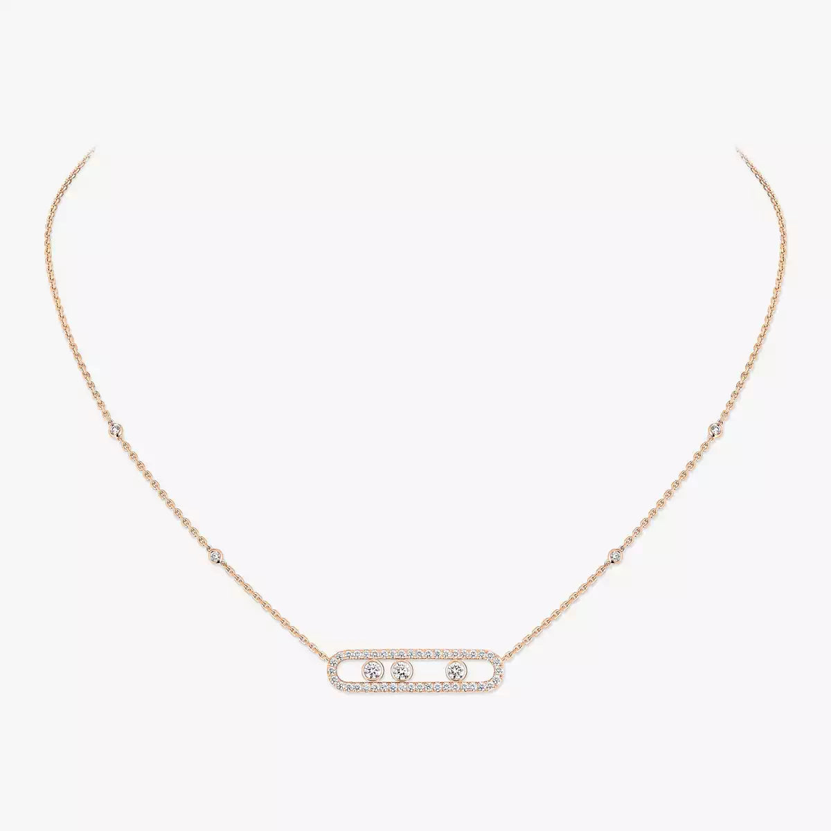 [Loran]MOVE PAVÉ FULL DIAMOND NECKLACE