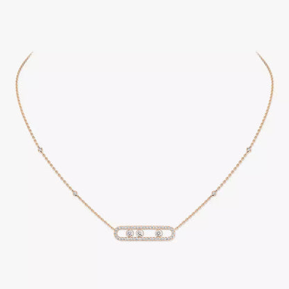 [Loran]MOVE PAVÉ FULL DIAMOND NECKLACE