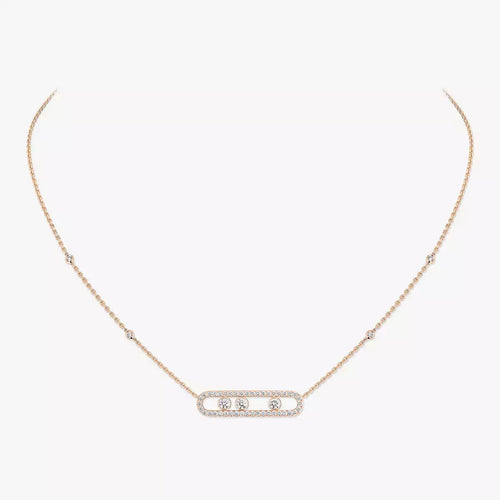 [Loran]MOVE PAVÉ FULL DIAMOND NECKLACE