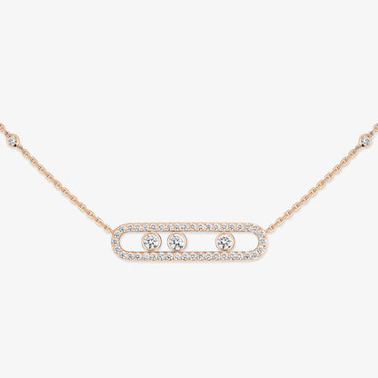[Loran]MOVE PAVÉ FULL DIAMOND NECKLACE