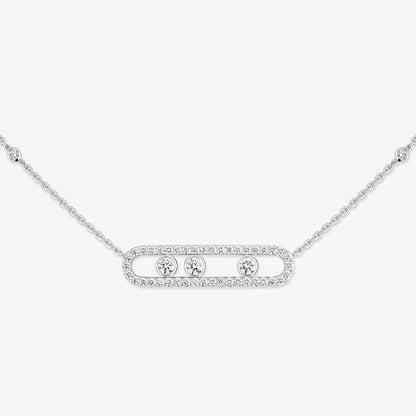 [Loran]MOVE PAVÉ FULL DIAMOND NECKLACE