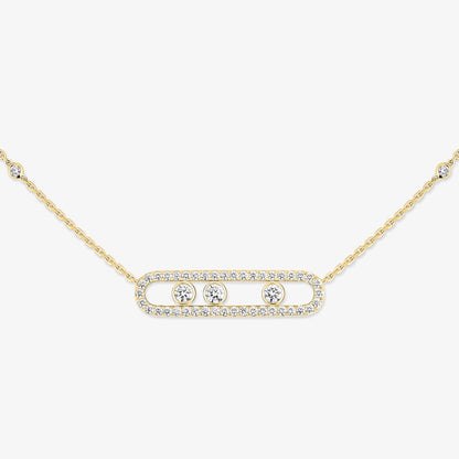 [Loran]MOVE PAVÉ FULL DIAMOND NECKLACE
