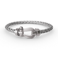 [Loran]FORCE LARGE HORSESHOE BRACELET - WHITE GOLD