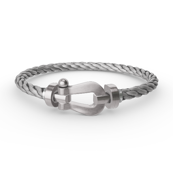 [Loran]FORCE LARGE HORSESHOE BRACELET - WHITE GOLD