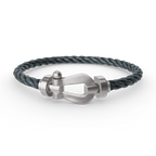 [Loran]FORCE LARGE HORSESHOE BRACELET - WHITE GOLD
