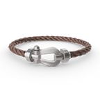 [Loran]FORCE LARGE HORSESHOE BRACELET - WHITE GOLD