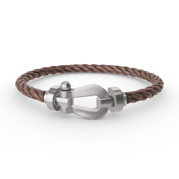 [Loran]FORCE LARGE HORSESHOE BRACELET - WHITE GOLD
