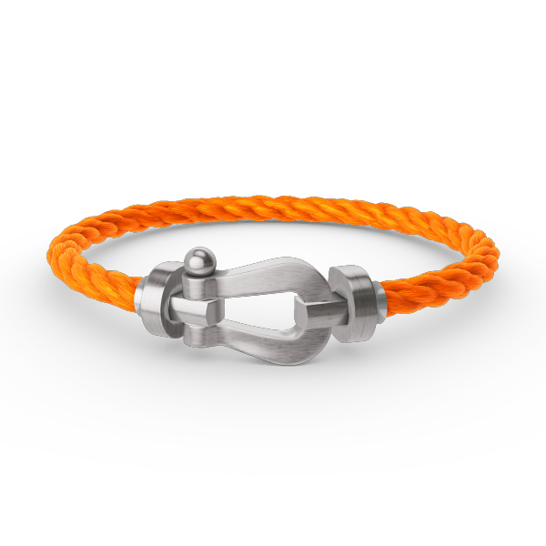 [Loran]FORCE LARGE HORSESHOE BRACELET - WHITE GOLD