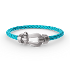 [Loran]FORCE LARGE HORSESHOE BRACELET - WHITE GOLD